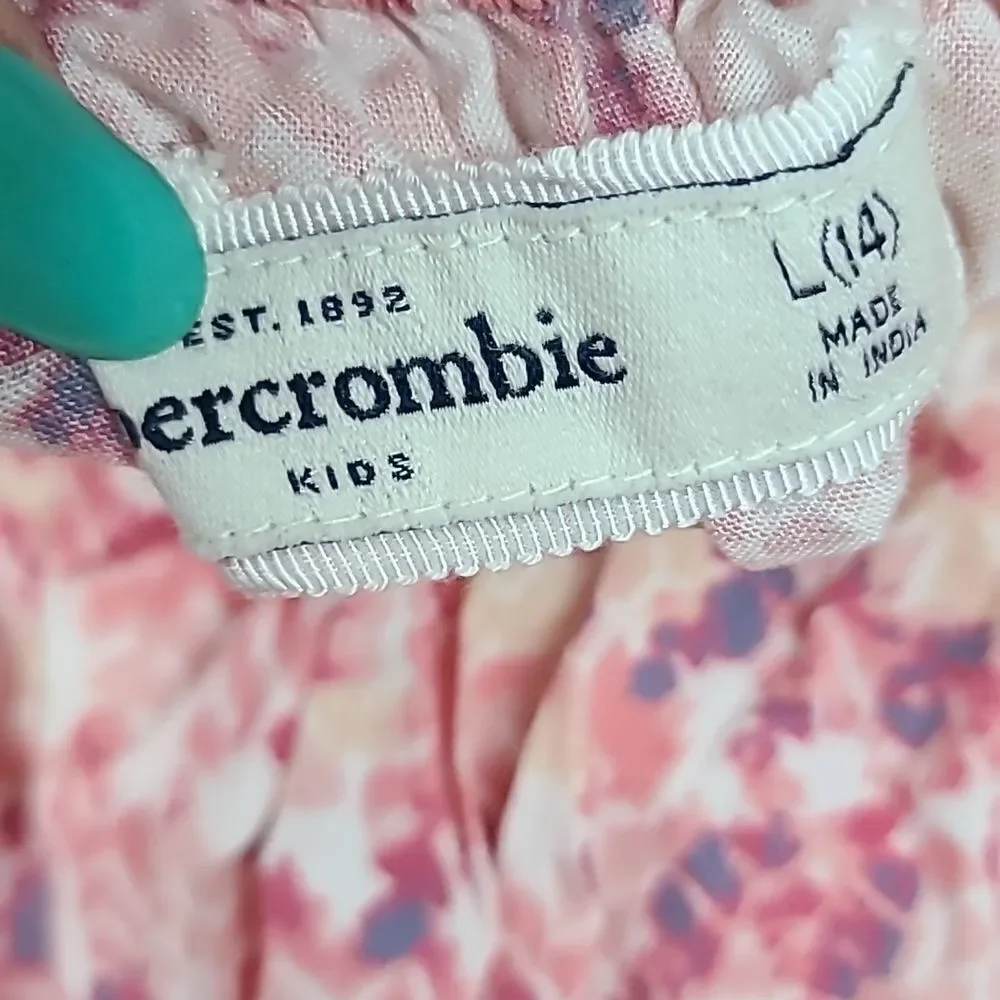 Abercrombie Kids Girls Skirt Size 14 Pink A Line Elastic Waist Summer Tween Chic